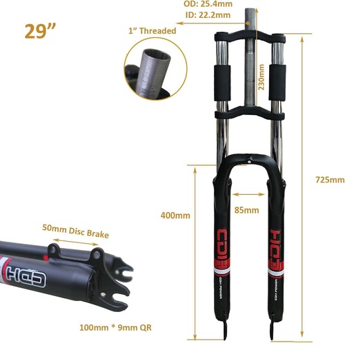 Cdh bicycle fork - 29", 1"